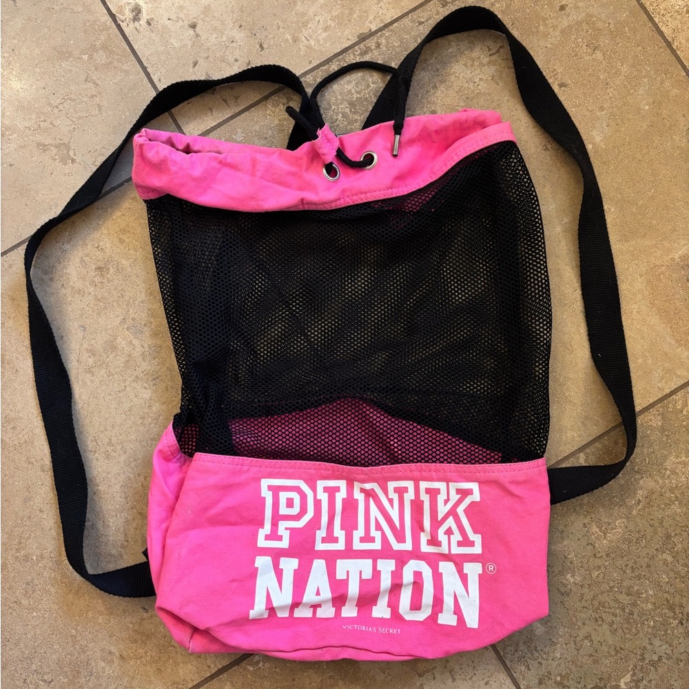 PINK mesh bag